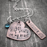 YOU LEFT HOOF PRINTS ON MY HEART NECKLACE