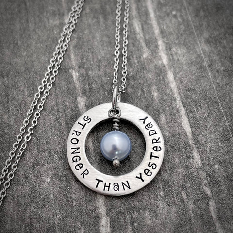 STRONGER THAN YESTERDAY NECKLACE