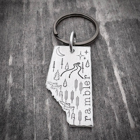 ALBERTA RAMBLER KEYCHAIN