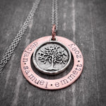 FAMILY TREE WASHER NECKLACE