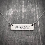 GOD IS GREATER BAR NECKLACE